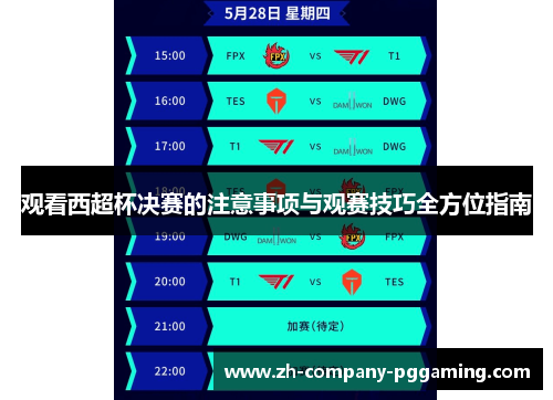 观看西超杯决赛的注意事项与观赛技巧全方位指南
